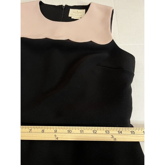 Kate Spade New York Women's Black /Pink Scallop Sleeveless Adorable Dress Size 8 - Picture 14 of 14